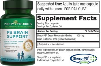 Purity Products PS Brain Support - supplement