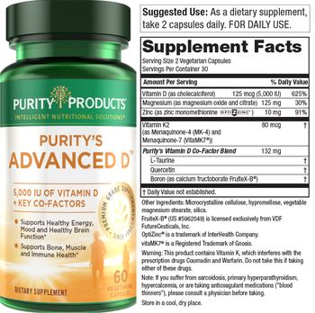 Purity Products Purity's Advanced D - supplement