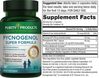 Purity Products Pycnogenol Super Formula - supplement