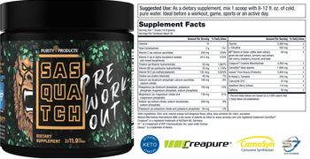 Purity Products Sasquatch Pre-Workout - supplement