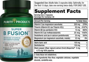 Purity Products Super B Fusion - supplement