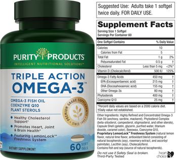 Purity Products Triple Action Omega-3 - supplement