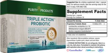 Purity Products Triple Action Probiotic - supplement