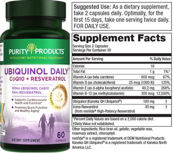 Purity Products Ubiquinol Daily - supplement