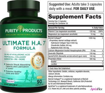 Purity Products Ultimate H.A. 7 Formula - supplement