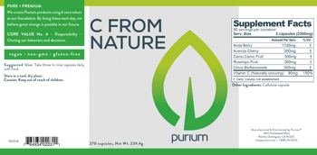 Purium C From Nature - supplement