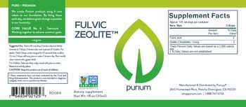 Purium Fulvic Zeolite - supplement