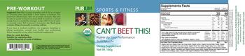 Purium Health Products Can't Beet This! - supplement