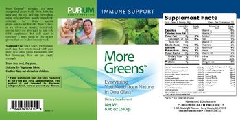 Purium Health Products More Greens - supplement