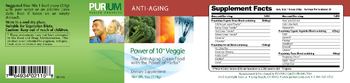 Purium Health Products Power Of 10 Veggie - supplement