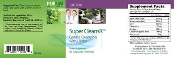 Purium Health Products Super CleansR - supplement