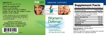 Purium Health Products Women's Defense - supplement