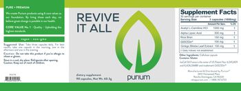Purium Revive It All - supplement
