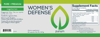 Purium Women's Defense - supplement