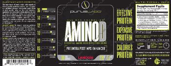 Purus Labs Amino.D. Strawberry Limeade - supplement with seven essential amino acids
