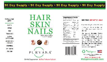 Purvana Hair Skin Nails 2500 mcg Biotin - herbal supplement