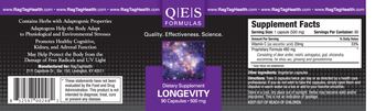 QES Formulas Longevity - supplement