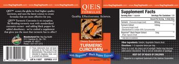 QES Formulas Turmeric Curcumin With Bioperine Black Pepper Extract - supplement