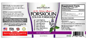 Quality Nature Supplements Forskolin - supplement