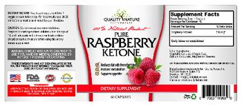 Quality Nature Supplements Pure Raspberry Ketone - supplement