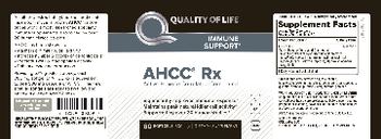 Quality Of Life AHCC Rx - supplement