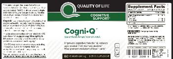 Quality Of Life Cogni-Q - supplement