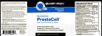 Quality Of Life Dual-Action ProstaCell With Saw Palmetto & Nettle - supplement