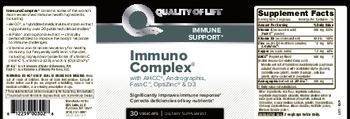 Quality Of Life Immuno Complex - supplement