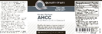 Quality Of Life Kinoko Platinum AHCC Active Hexose Correlated Compound - supplement