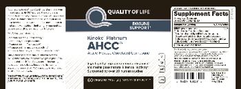 Quality Of Life Kinoko Platinum AHCC - supplement