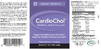 Quality Of Life Labs CardioChol - supplement