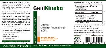 Quality Of Life Labs GeniKinoko - supplement