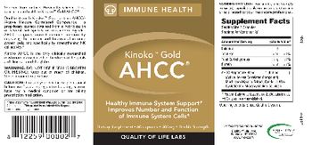 Quality Of Life Labs Kinoko Gold AHCC - supplement
