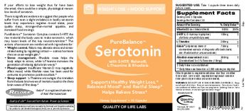 Quality Of Life Labs PureBalance Serotonin With 5-HTP, Relora, L-Theanine & Rhodiola - supplement