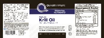 Quality Of Life Neptune Krill Oil - supplement