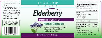 Quantum Health Elderberry Herbal Capsules - supplement