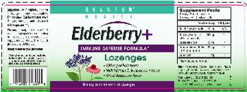 Quantum Health Elderberry+ Lozenges Raspberry Flavor 200 mg - supplement