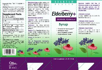 Quantum Health Elderberry Syrup Defense Formula - supplement