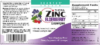 Quantum Health Thera Zinc Elderberry Lozenges Natural Raspberry Flavor - supplement