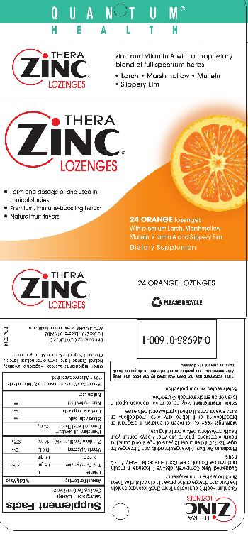 Quantum Health Thera Zinc Lozenges Orange - supplement