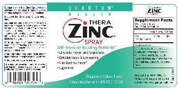 Quantum Health Thera Zinc Spray Peppermint Clove Flavor - supplement