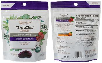 Quantum Health TheraZinc Lozenges Elderberry Raspberry Flavor - supplement
