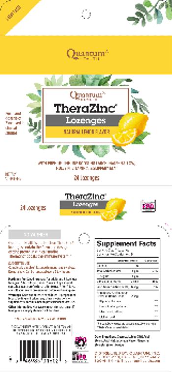 Quantum Health TheraZinc Lozenges Natural Lemon Flavor - supplement