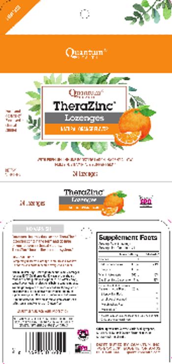 Quantum Health TheraZinc Lozenges Natural Orange Flavor - supplement