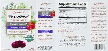 Quantum Health TheraZinc Zinc Lozenges Elderberry Raspberry - supplement