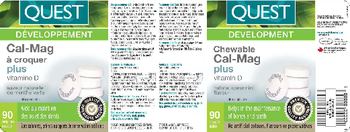 Quest Chewable Cal-Mag Plus Vitamin D Natural Spearmint Flavour - 
