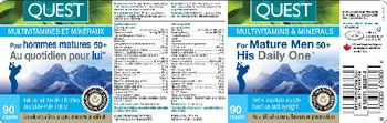 Quest For Mature Men 50+ His Daily One - multivitamins minerals