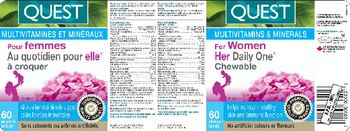 Quest For Women Her Daily One Chewable - multivitamins minerals