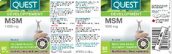 Quest MSM 1000 mg - 