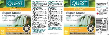 Quest Super Stress Mega B Complex Plus 1000 mg Vitamin C - 